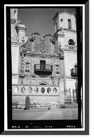 Historic Framed Print, San Xavier del Bac Mission, Mission Road, Tucson vicinity, Pima County, AZ - 4,  17-7/8" x 21-7/8"