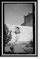 Historic Framed Print, San Xavier del Bac Mission, Mission Road, Tucson vicinity, Pima County, AZ - 10,  17-7/8" x 21-7/8"