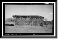 Historic Framed Print, Indian Mission Village of Bac, House No. 1, Tucson vicinity, Pima County, AZ,  17-7/8" x 21-7/8"