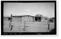 Historic Framed Print, Indian Mission Village of Bac, House No. 2, Tucson vicinity, Pima County, AZ,  17-7/8" x 21-7/8"