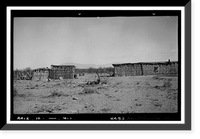 Historic Framed Print, Indian Mission Village of Bac, House No. 3, Tucson vicinity, Pima County, AZ,  17-7/8" x 21-7/8"