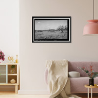 Historic Framed Print, Indian Mission Village of Bac, House No. 6, Tucson vicinity, Pima County, AZ,  17-7/8" x 21-7/8"