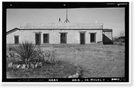 Historic Framed Print, Pete Kitchen Ranch House, Portrero Creek Vicinity, Nogales vicinity, Santa Cruz County, AZ,  17-7/8" x 21-7/8"
