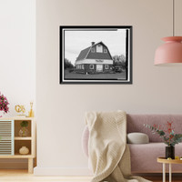 Historic Framed Print, Colony Village, Wireck Barn, Alaska State Fairgrounds, Glen Highway, Palmer, Matanuska-Susitna Borough, AK,  17-7/8" x 21-7/8"
