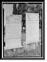 Historic Framed Print, Grave Stones, Mountain View Cemetery, Bigler Street, Columbia, Tuolumne County, CA - 4,  17-7/8" x 21-7/8"