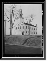 Historic Framed Print, North Congregational Church, Killingworth, Middlesex County, CT,  17-7/8" x 21-7/8"
