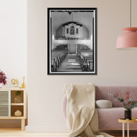 Historic Framed Print, Immanuel Church (Episcopal), The Green, New Castle, New Castle County, DE - 4,  17-7/8" x 21-7/8"