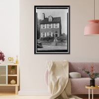 Historic Framed Print, Gibbons House, 1311 North Market Street, Wilmington, New Castle County, DE,  17-7/8" x 21-7/8"