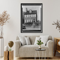 Historic Framed Print, Gibbons House, 1311 North Market Street, Wilmington, New Castle County, DE,  17-7/8" x 21-7/8"