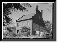 Historic Framed Print, Captain Joseph Johnson House, 49 T Street Southwest, Buzzards Point, Washington, District of Columbia, DC,  17-7/8" x 21-7/8"