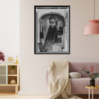 Historic Framed Print, Captain Joseph Johnson House, 49 T Street Southwest, Buzzards Point, Washington, District of Columbia, DC - 3,  17-7/8" x 21-7/8"