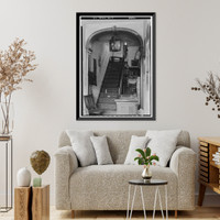 Historic Framed Print, Captain Joseph Johnson House, 49 T Street Southwest, Buzzards Point, Washington, District of Columbia, DC - 3,  17-7/8" x 21-7/8"