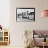Historic Framed Print, City Gate, Orange Street, Saint Augustine, St. Johns County, FL,  17-7/8" x 21-7/8"