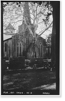 Historic Framed Print, Trinity Church (Episcopal), Saint George & King Streets, Saint Augustine, St. Johns County, FL,  17-7/8" x 21-7/8"