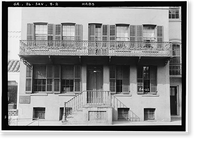 Historic Framed Print, General Lachlan McIntosh House, 110 East Oglethorpe, Savannah, Chatham County, GA,  17-7/8" x 21-7/8"