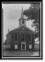 Historic Framed Print, Pencader Presbyterian Church, Route 896, Glasgow, New Castle County, DE,  17-7/8" x 21-7/8"