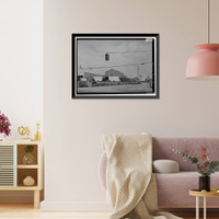 Historic Framed Print, United States Pipe & Foundry Company Plant, 2023 St. Louis Avenue at I-20/59, Bessemer, Jefferson County, AL - 4,  17-7/8" x 21-7/8"