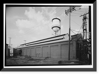 Historic Framed Print, United States Pipe & Foundry Company Plant, 2023 St. Louis Avenue at I-20/59, Bessemer, Jefferson County, AL - 15,  17-7/8" x 21-7/8"