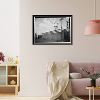 Historic Framed Print, United States Pipe & Foundry Company Plant, 2023 St. Louis Avenue at I-20/59, Bessemer, Jefferson County, AL - 15,  17-7/8" x 21-7/8"