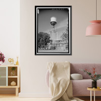 Historic Framed Print, United States Pipe & Foundry Company Plant, 2023 St. Louis Avenue at I-20/59, Bessemer, Jefferson County, AL - 17,  17-7/8" x 21-7/8"