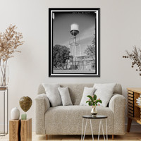 Historic Framed Print, United States Pipe & Foundry Company Plant, 2023 St. Louis Avenue at I-20/59, Bessemer, Jefferson County, AL - 17,  17-7/8" x 21-7/8"