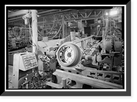 Historic Framed Print, United States Pipe & Foundry Company Plant, Pipe Casting & Testing Area, 2023 St. Louis Avenue at I-20/59, Bessemer, Jefferson County, AL - 14,  17-7/8" x 21-7/8"