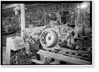 Historic Framed Print, United States Pipe & Foundry Company Plant, Pipe Casting & Testing Area, 2023 St. Louis Avenue at I-20/59, Bessemer, Jefferson County, AL - 14,  17-7/8" x 21-7/8"