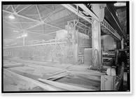 Historic Framed Print, United States Pipe & Foundry Company Plant, Pipe Casting & Testing Area, 2023 St. Louis Avenue at I-20/59, Bessemer, Jefferson County, AL - 18,  17-7/8" x 21-7/8"