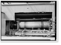 Historic Framed Print, United States Pipe & Foundry Company Plant, Pipe Casting & Testing Area, 2023 St. Louis Avenue at I-20/59, Bessemer, Jefferson County, AL - 32,  17-7/8" x 21-7/8"