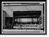 Historic Framed Print, United States Pipe & Foundry Company Plant, Pipe Casting & Testing Area, 2023 St. Louis Avenue at I-20/59, Bessemer, Jefferson County, AL - 33,  17-7/8" x 21-7/8"