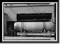 Historic Framed Print, United States Pipe & Foundry Company Plant, Pipe Casting & Testing Area, 2023 St. Louis Avenue at I-20/59, Bessemer, Jefferson County, AL - 34,  17-7/8" x 21-7/8"