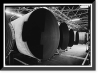 Historic Framed Print, United States Pipe & Foundry Company Plant, Pipe Casting & Testing Area, 2023 St. Louis Avenue at I-20/59, Bessemer, Jefferson County, AL - 35,  17-7/8" x 21-7/8"