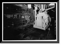 Historic Framed Print, United States Pipe & Foundry Company Plant, Coating, Painting, Lining & Packaging Building, 2023 St. Louis Avenue at I-20/59, Bessemer, Jefferson County, AL - 2,  17-7/8" x 21-7/8"
