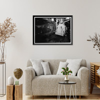 Historic Framed Print, United States Pipe & Foundry Company Plant, Coating, Painting, Lining & Packaging Building, 2023 St. Louis Avenue at I-20/59, Bessemer, Jefferson County, AL - 2,  17-7/8" x 21-7/8"