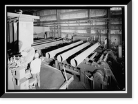Historic Framed Print, United States Pipe & Foundry Company Plant, Coating, Painting, Lining & Packaging Building, 2023 St. Louis Avenue at I-20/59, Bessemer, Jefferson County, AL - 3,  17-7/8" x 21-7/8"