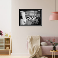 Historic Framed Print, United States Pipe & Foundry Company Plant, Coating, Painting, Lining & Packaging Building, 2023 St. Louis Avenue at I-20/59, Bessemer, Jefferson County, AL - 3,  17-7/8" x 21-7/8"