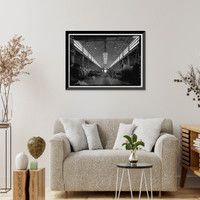 Historic Framed Print, United States Pipe & Foundry Company Plant, Machine Shop, 2023 St. Louis Avenue at I-20/59, Bessemer, Jefferson County, AL - 3,  17-7/8" x 21-7/8"