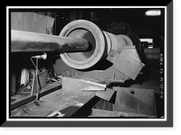 Historic Framed Print, United States Pipe & Foundry Company Plant, Machine Shop, 2023 St. Louis Avenue at I-20/59, Bessemer, Jefferson County, AL - 7,  17-7/8" x 21-7/8"