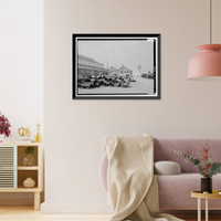 Historic Framed Print, United States Pipe & Foundry Company Plant, Machine Shop, 2023 St. Louis Avenue at I-20/59, Bessemer, Jefferson County, AL - 10,  17-7/8" x 21-7/8"