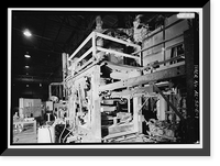 Historic Framed Print, United States Pipe & Foundry Company Plant, Core Making Shop, 2023 St. Louis Avenue at I-20/59, Bessemer, Jefferson County, AL,  17-7/8" x 21-7/8"