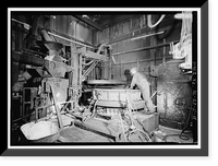 Historic Framed Print, United States Pipe & Foundry Company Plant, Core Making Shop, 2023 St. Louis Avenue at I-20/59, Bessemer, Jefferson County, AL - 11,  17-7/8" x 21-7/8"