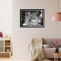 Historic Framed Print, United States Pipe & Foundry Company Plant, Core Making Shop, 2023 St. Louis Avenue at I-20/59, Bessemer, Jefferson County, AL - 11,  17-7/8" x 21-7/8"