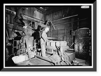 Historic Framed Print, United States Pipe & Foundry Company Plant, Core Making Shop, 2023 St. Louis Avenue at I-20/59, Bessemer, Jefferson County, AL - 15,  17-7/8" x 21-7/8"