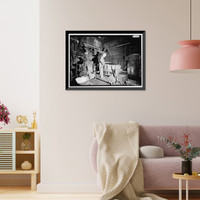 Historic Framed Print, United States Pipe & Foundry Company Plant, Core Making Shop, 2023 St. Louis Avenue at I-20/59, Bessemer, Jefferson County, AL - 15,  17-7/8" x 21-7/8"
