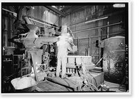 Historic Framed Print, United States Pipe & Foundry Company Plant, Core Making Shop, 2023 St. Louis Avenue at I-20/59, Bessemer, Jefferson County, AL - 16,  17-7/8" x 21-7/8"