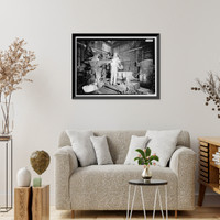 Historic Framed Print, United States Pipe & Foundry Company Plant, Core Making Shop, 2023 St. Louis Avenue at I-20/59, Bessemer, Jefferson County, AL - 16,  17-7/8" x 21-7/8"