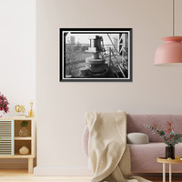 Historic Framed Print, Marshall Space Flight Center, Saturn Propulsion & Structural Test Facility, East Test Area, Huntsville vicinity, Madison County, AL - 14,  17-7/8" x 21-7/8"