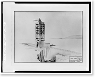 Historic Framed Print, Marshall Space Flight Center, Saturn Propulsion & Structural Test Facility, East Test Area, Huntsville vicinity, Madison County, AL - 24,  17-7/8" x 21-7/8"