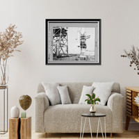 Historic Framed Print, Marshall Space Flight Center, Saturn Propulsion & Structural Test Facility, East Test Area, Huntsville vicinity, Madison County, AL - 25,  17-7/8" x 21-7/8"