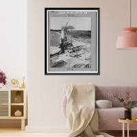 Historic Framed Print, Marshall Space Flight Center, Saturn Propulsion & Structural Test Facility, East Test Area, Huntsville vicinity, Madison County, AL - 28,  17-7/8" x 21-7/8"